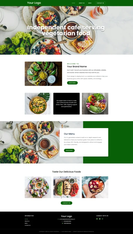 Website for Cafe