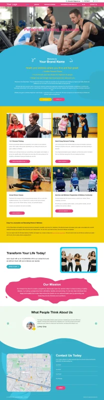 Website for Gym Trainer